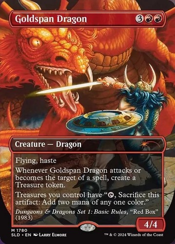 Goldspan dragon - goldspan, (borderless)